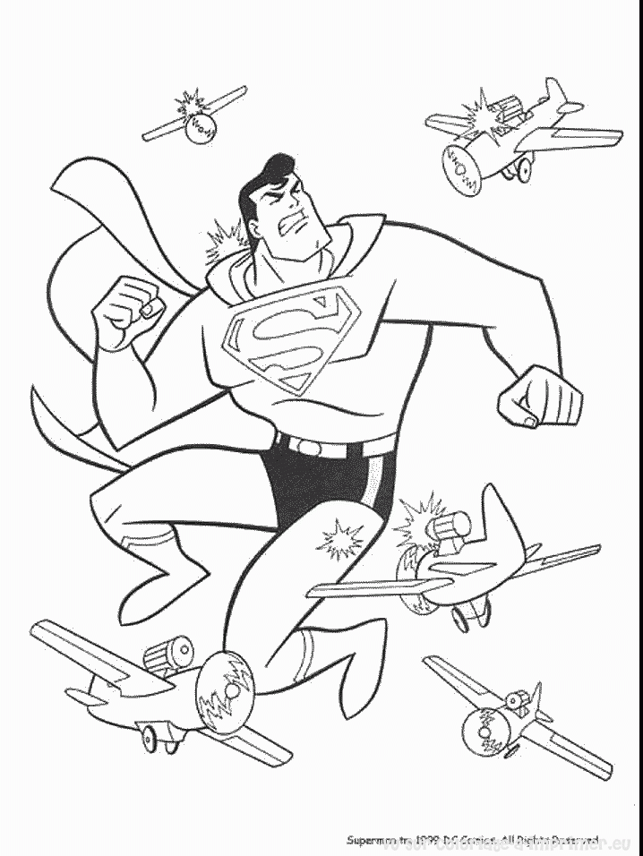 dessin coloriage  dessiner superman