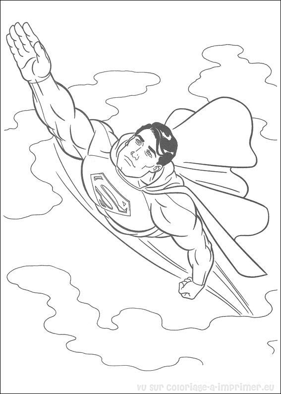 coloriage  dessiner superman gratuit en ligne