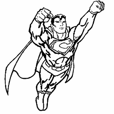 coloriage  dessiner superman logo