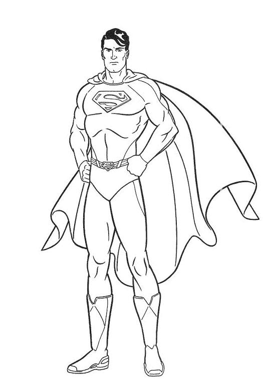 coloriage à dessiner superman 2