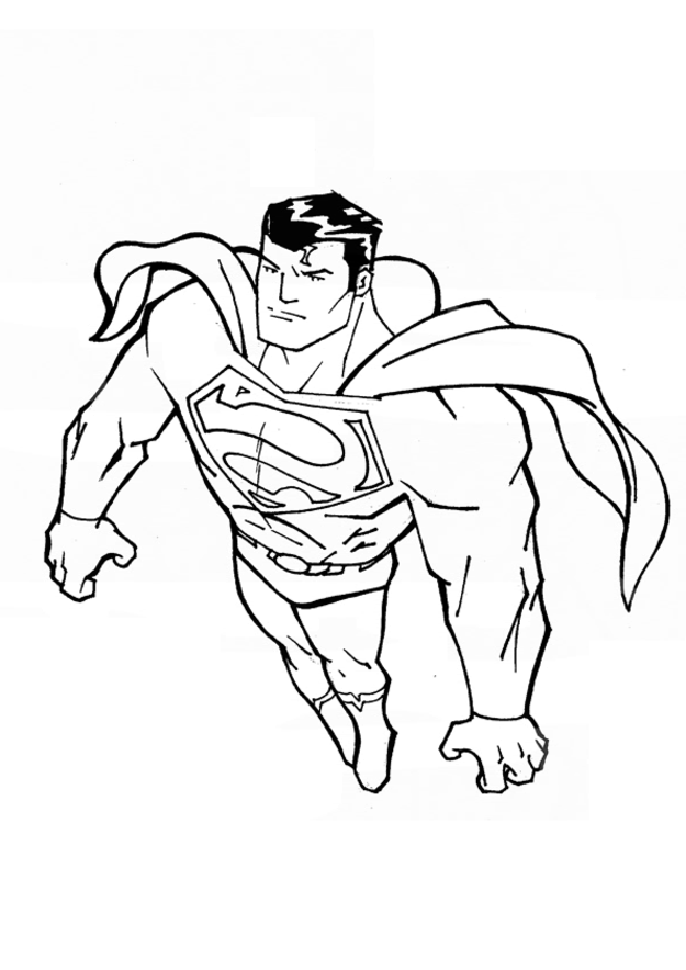 image à colorier superman