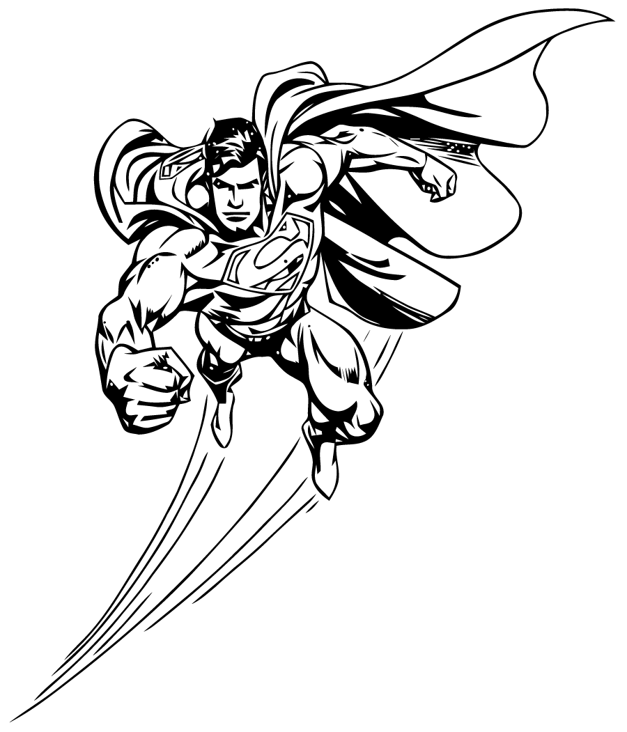 coloriage à dessiner a imprimer superman 3
