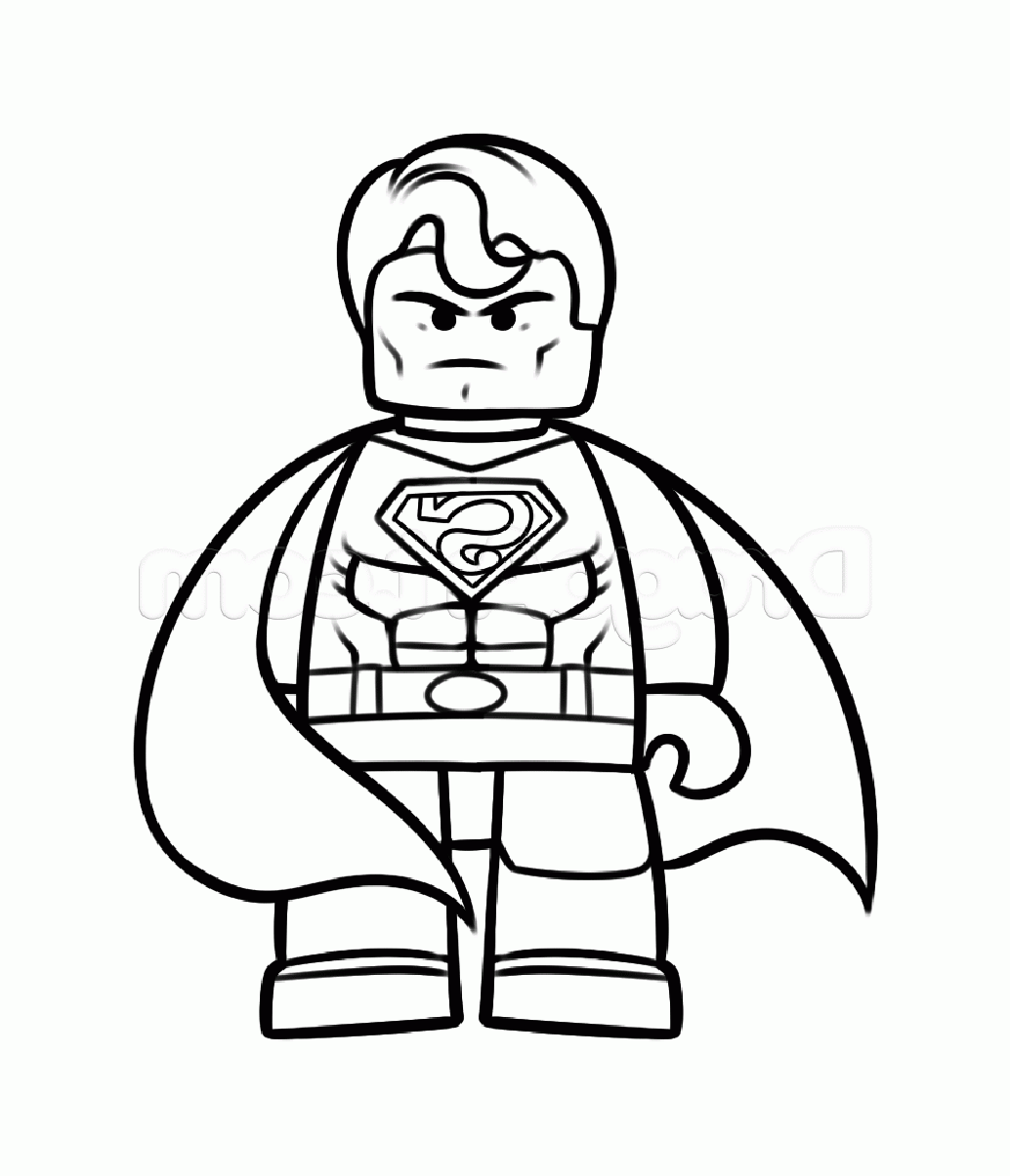 dessin à colorier de superman