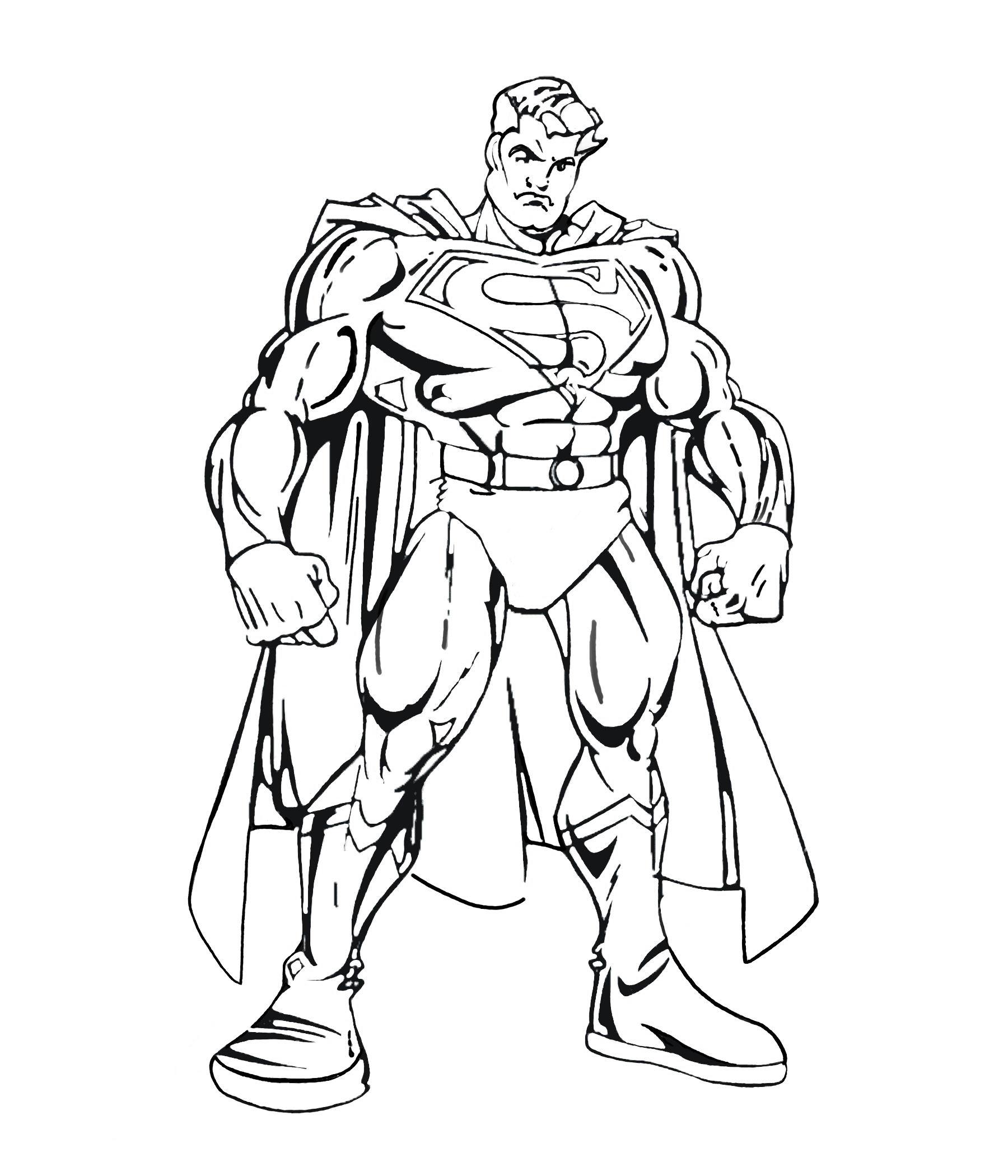 dessin de superman a imprimer