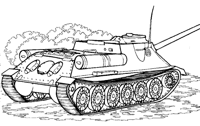dessin d'un tank