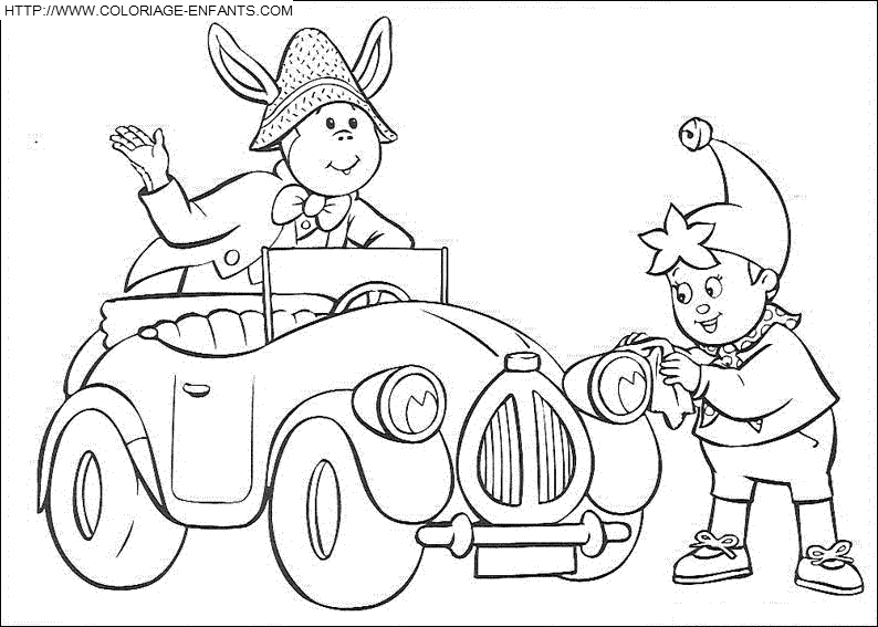 Coloriage Taxi à colorier - Dessin à imprimer coloriage taxi de oui oui