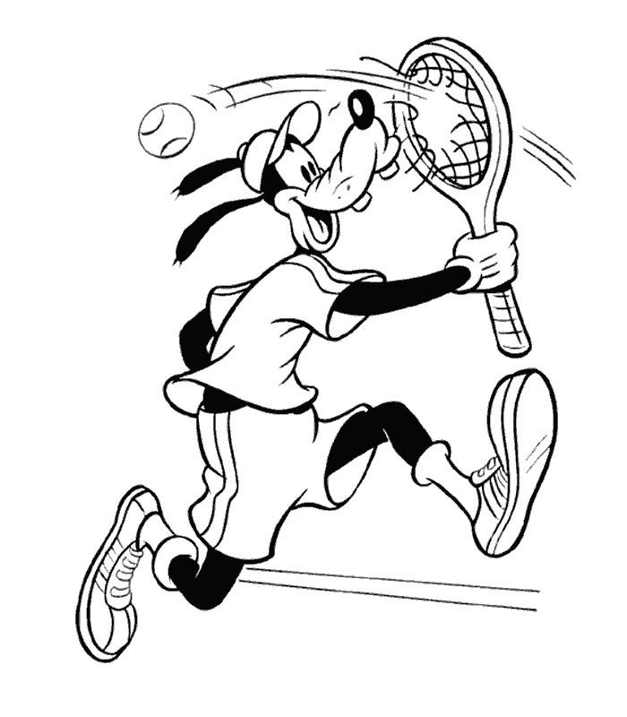Dessin tennis a imprimer