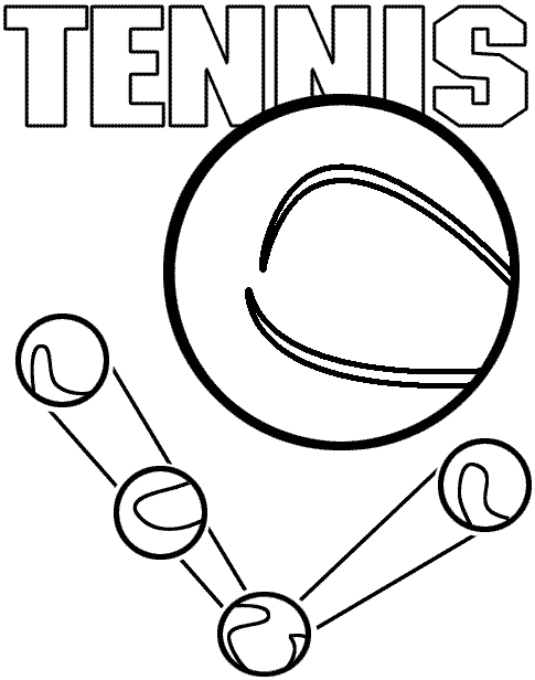 coloriage tennis
