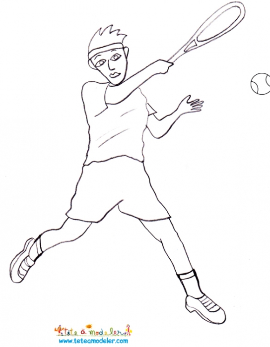 dessin tennis roland garros