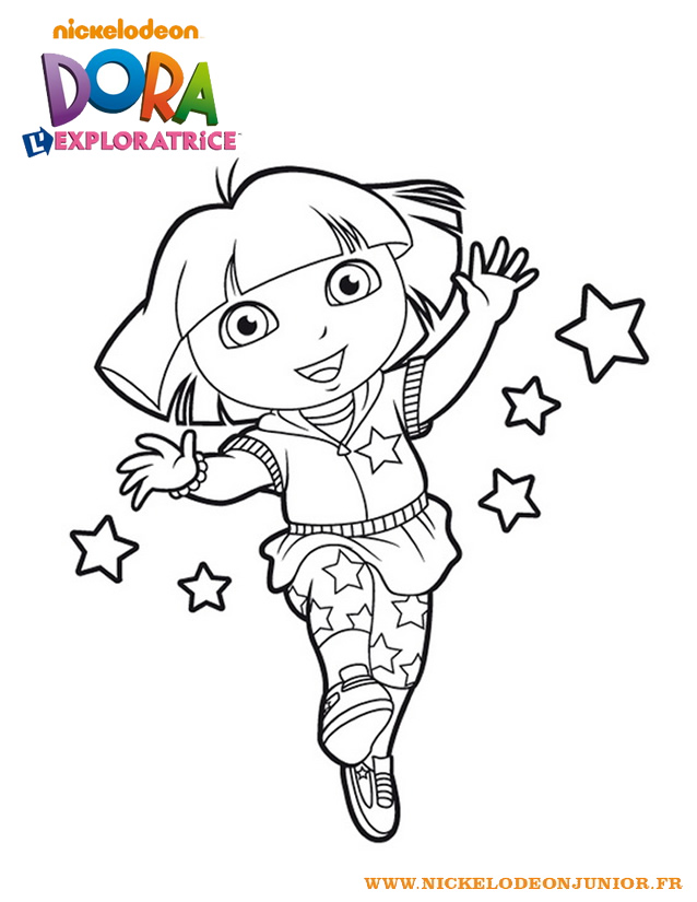 coloriage à dessiner tfou dora