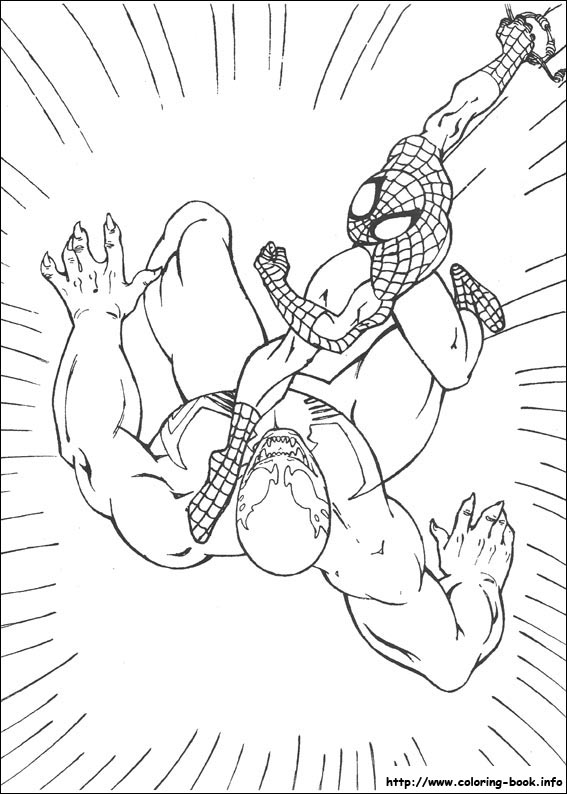 dessin à colorier spectacular spiderman