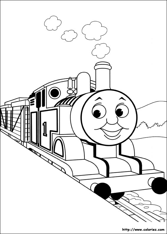 dessin thomas le train et ses amis