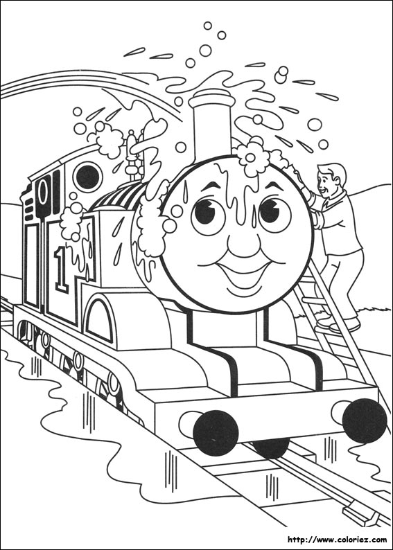 dessin thomas le train et ses amis