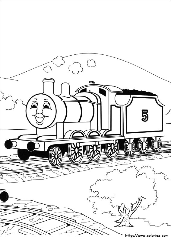 dessin thomas le train et ses amis