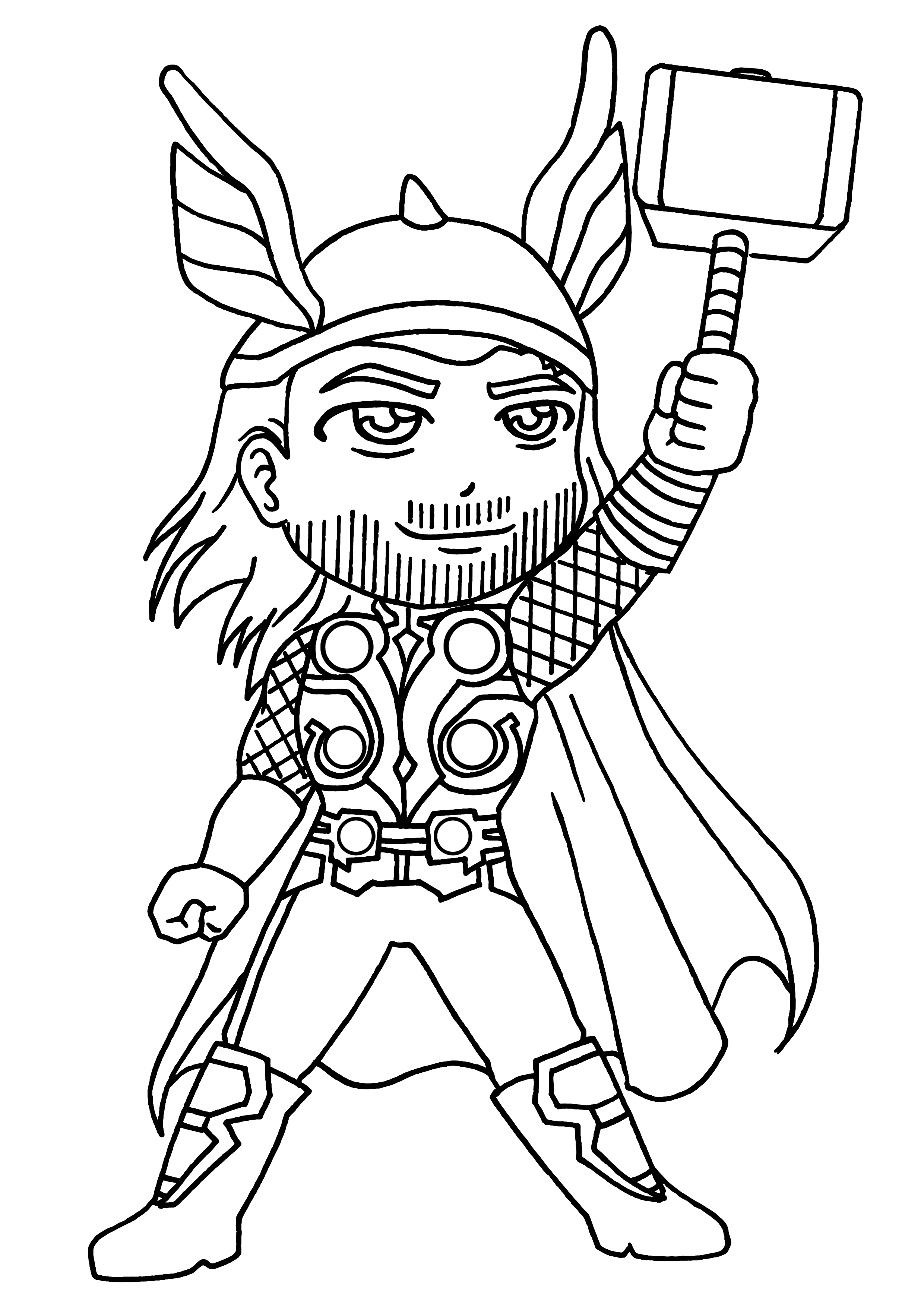 19 coloriage ƒ dessiner thor avengers