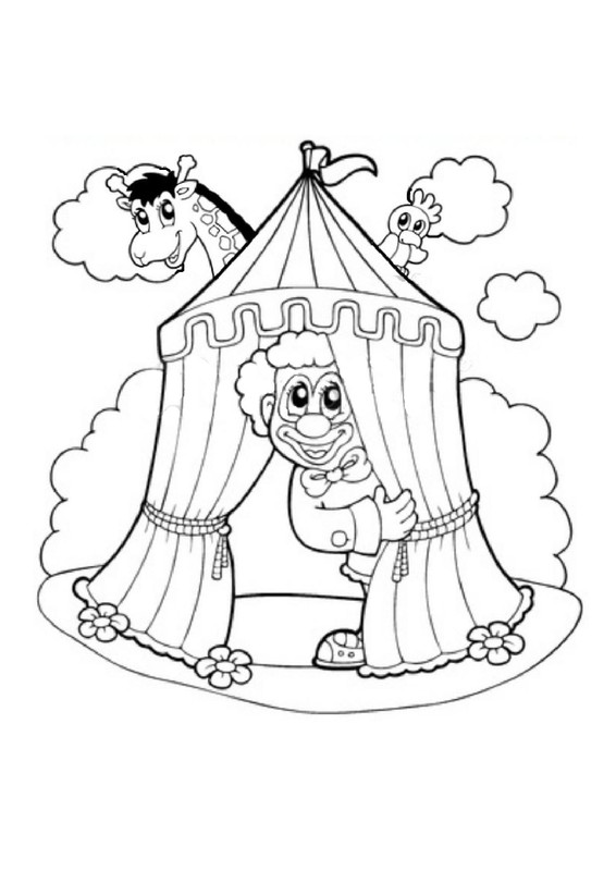 19 dessins de coloriage Tigre Cirque à imprimer