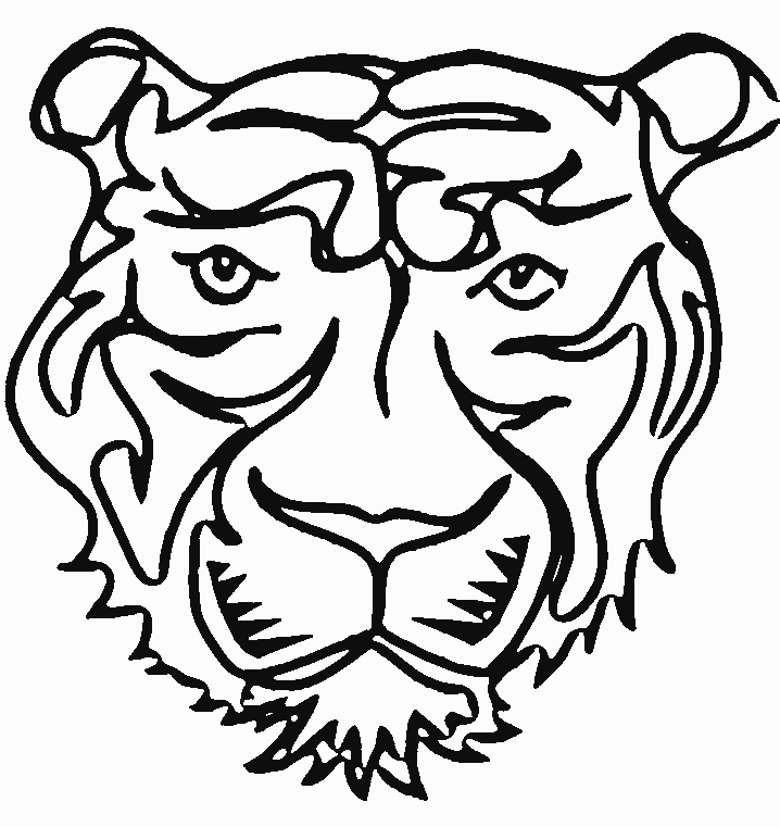 coloriage à dessiner famille tigre