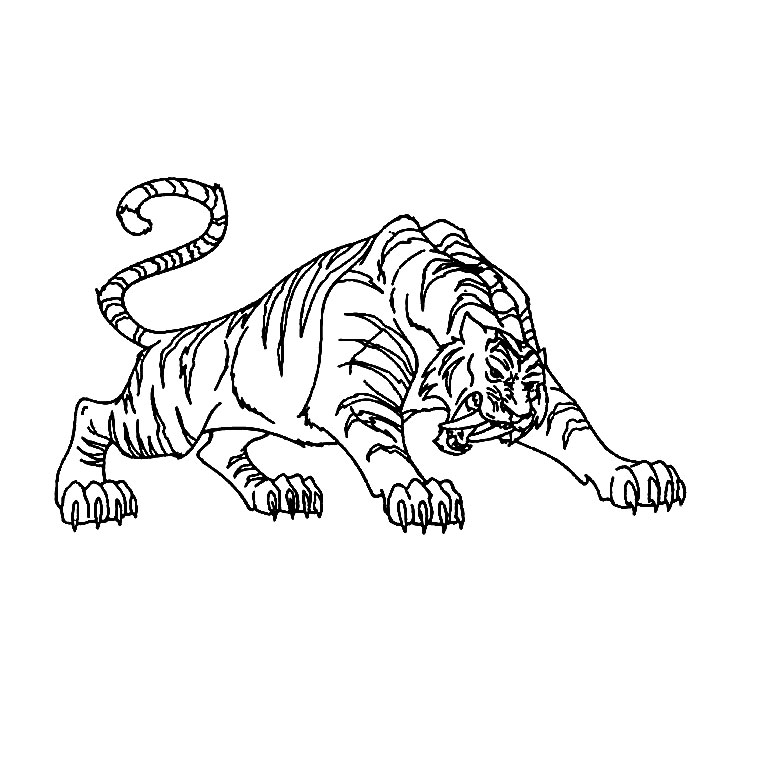 coloriage tigre en ligne