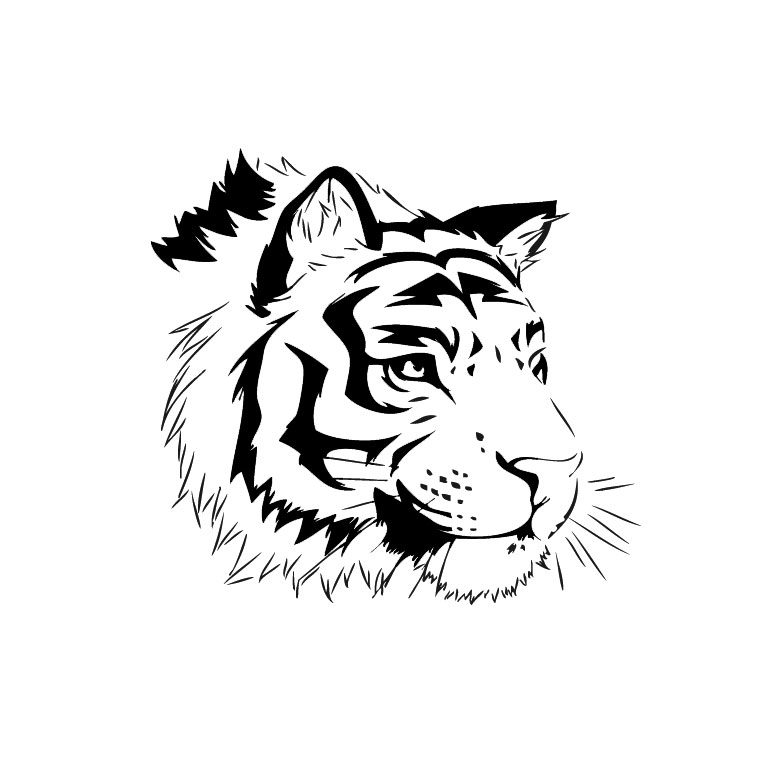 coloriage à dessiner mandala tigre imprimer