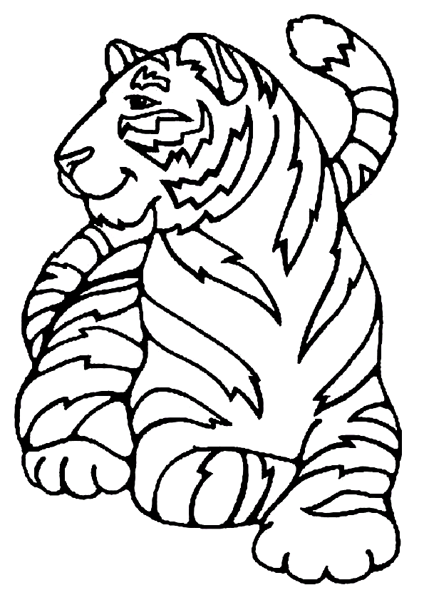 dessin tigre fort boyard