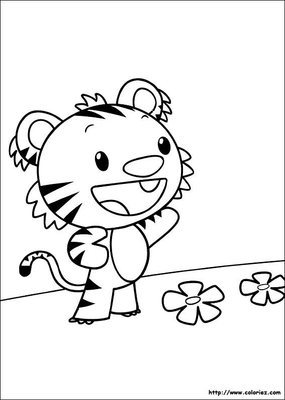 dessin à colorier léo le tigre