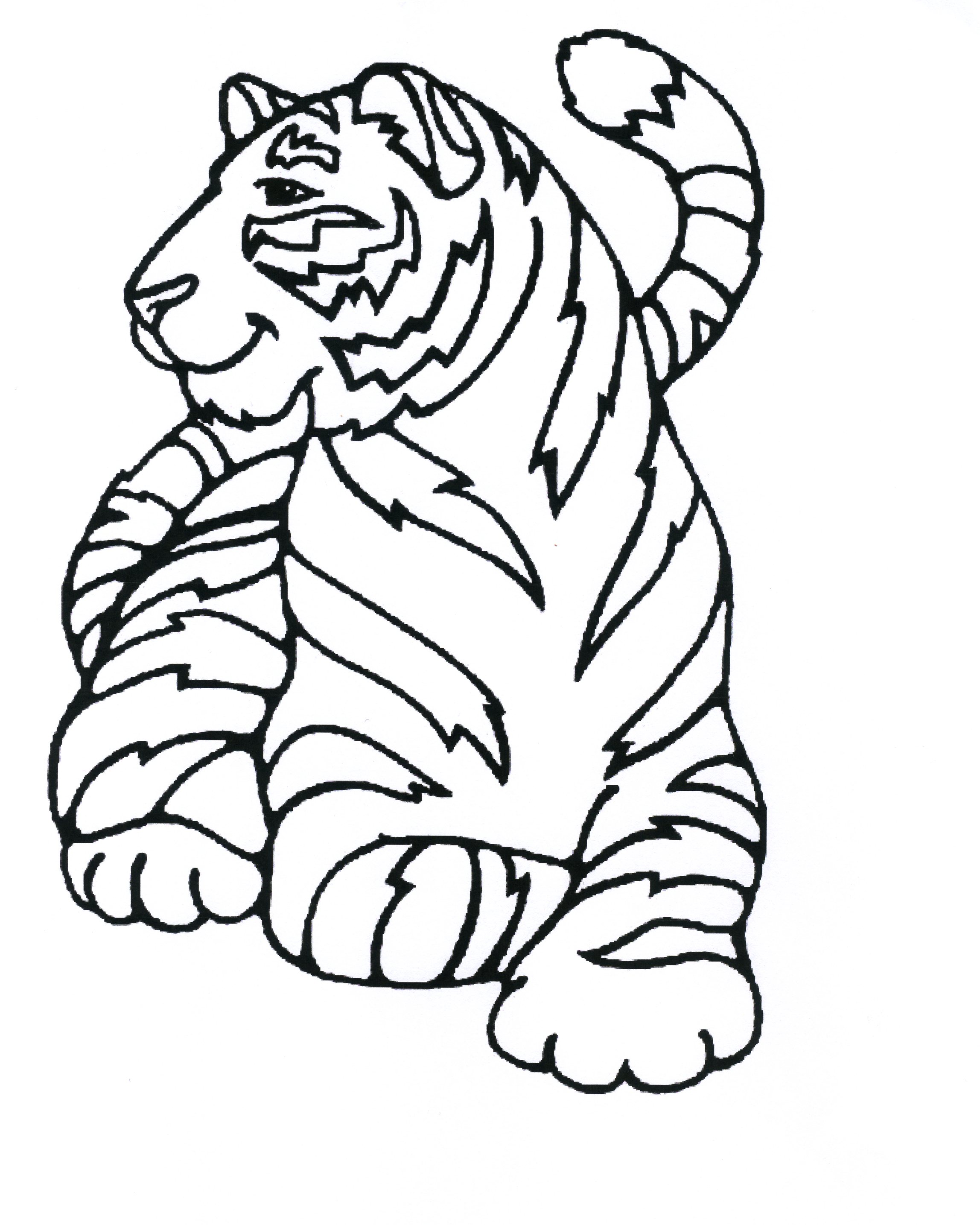 coloriage tigre