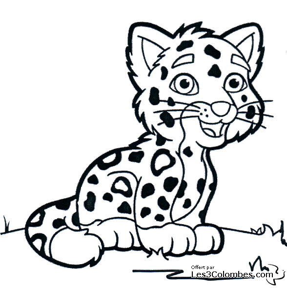dessin  colorier chat tigr