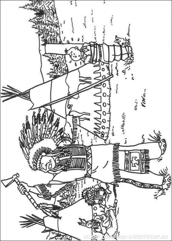 coloriage tintin  imprimer