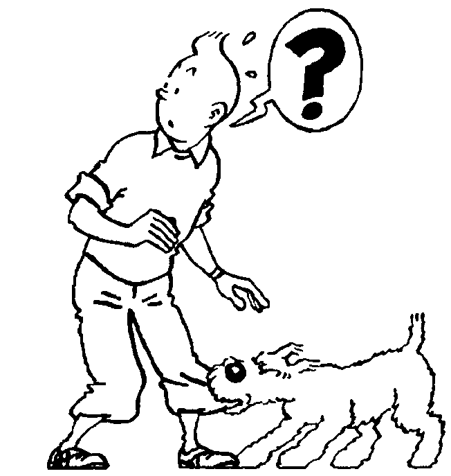 coloriage à dessiner tintin à imprimer