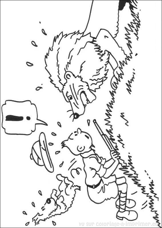 coloriage tintin en ligne