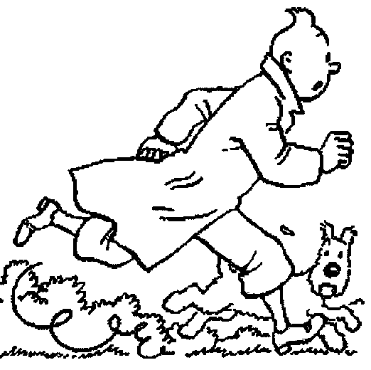 dessin tintin gratuit