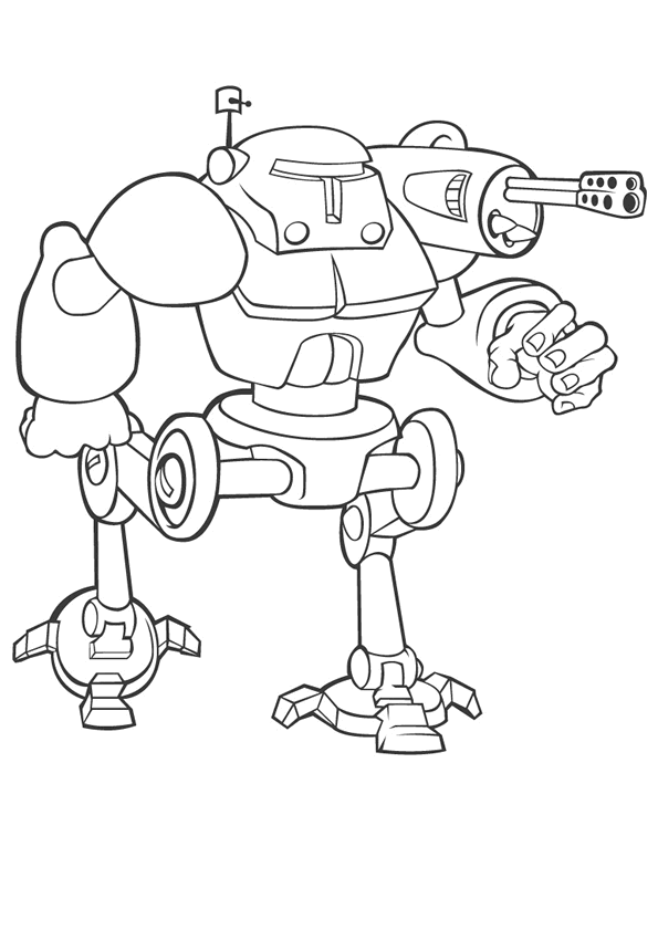 coloriage à dessiner de robotboy