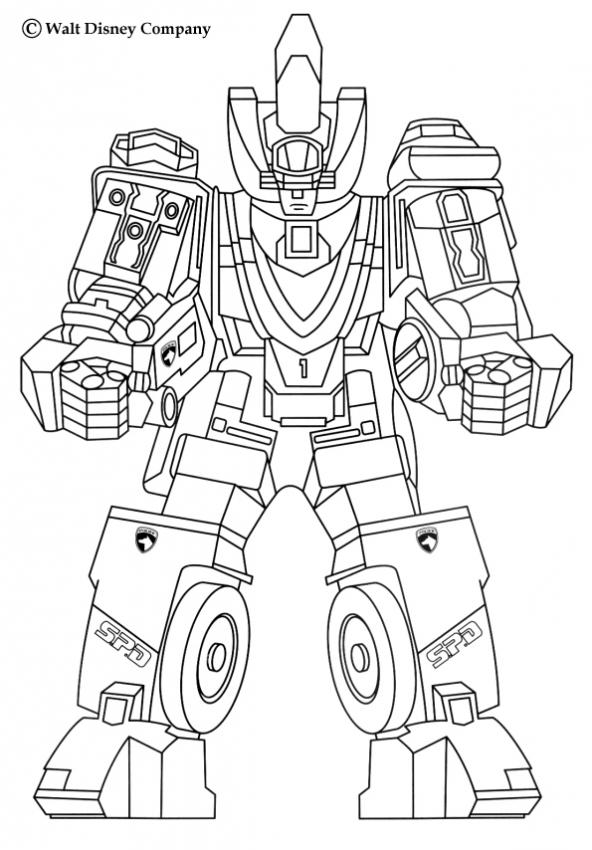 coloriage robot dinosaure