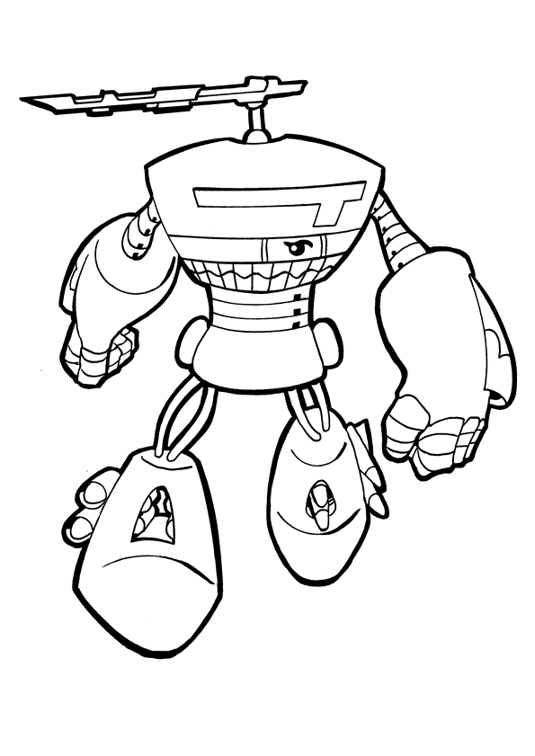 coloriage  dessiner robot fusee