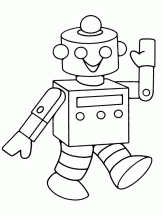 dessin  colorier robot