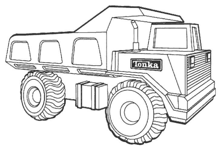 coloriage camion tonka