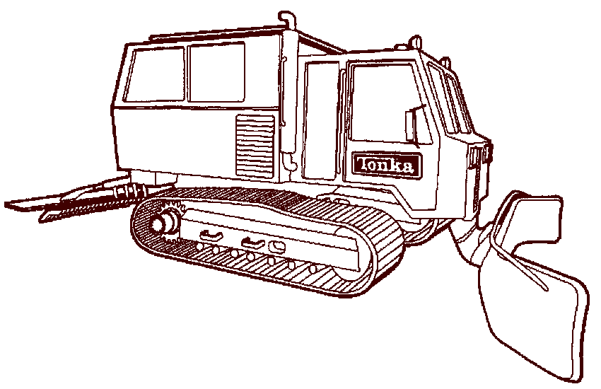 dessin à colorier camion tonka