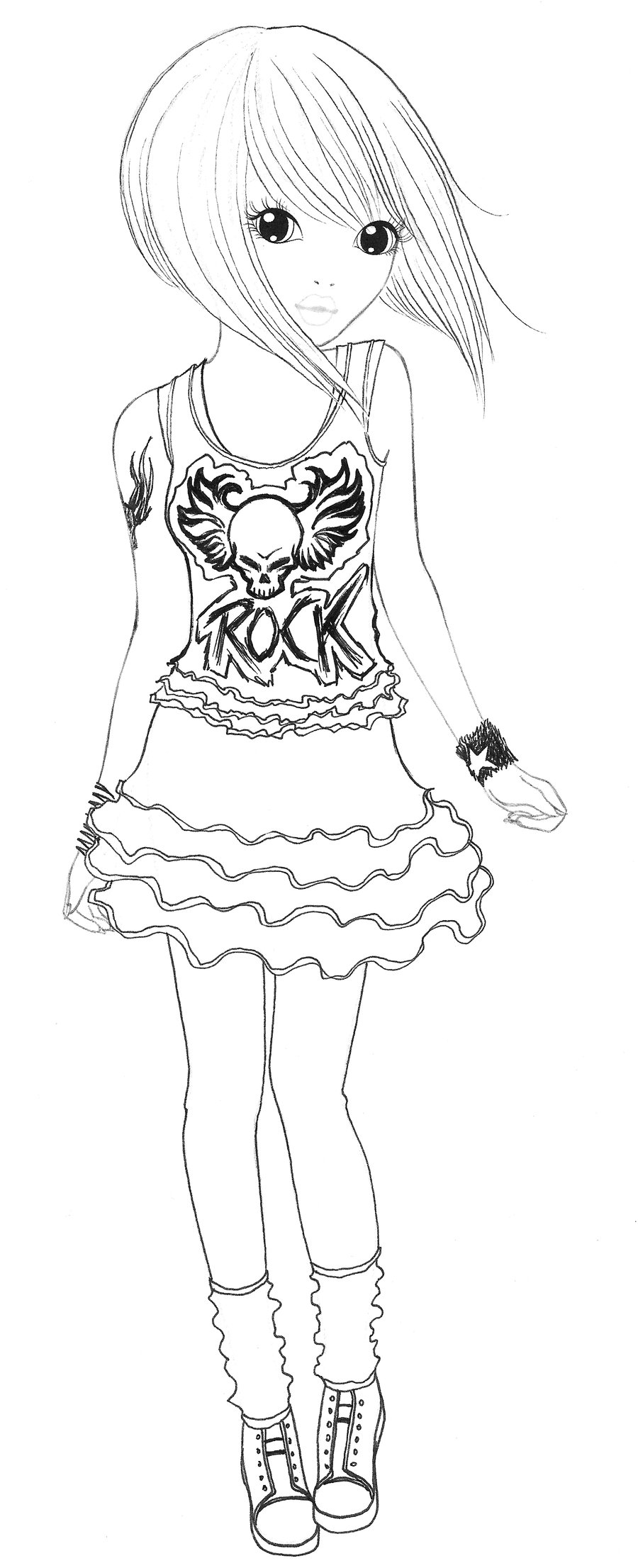 Nouveau Coloriage De Fille Styliste