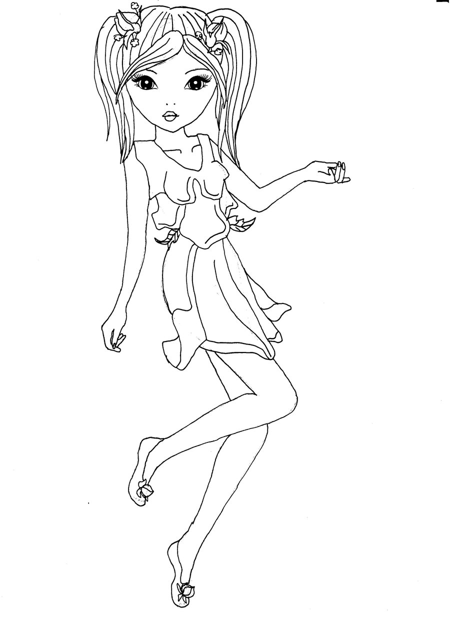 coloriage top model