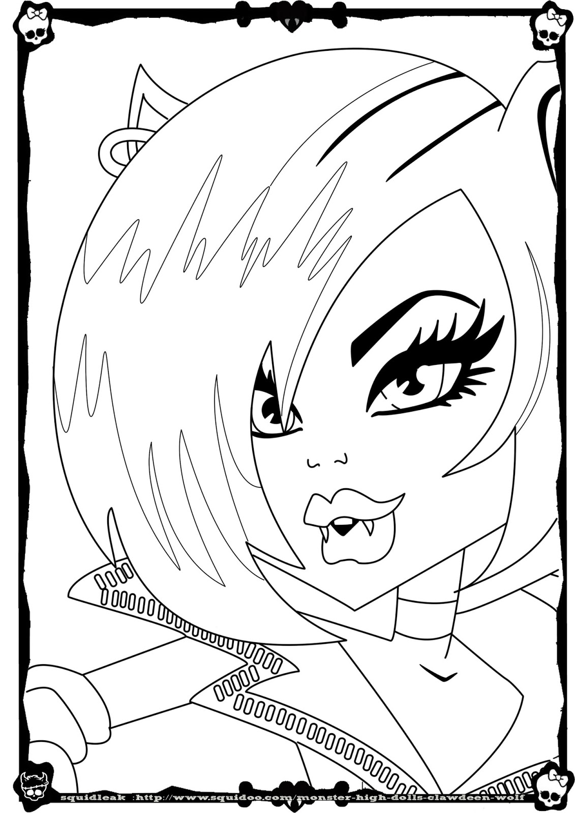 coloriage toralei monster high