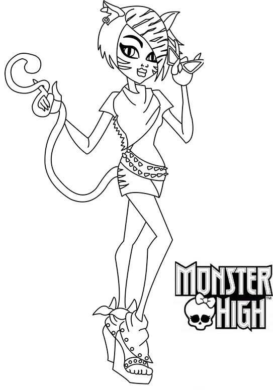 coloriage à dessiner toralei monster high