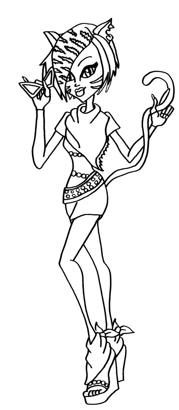 coloriage monster high  imprimer toralei