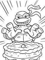 19 dessins de coloriage Tortue Ninja Nickelodeon à imprimer