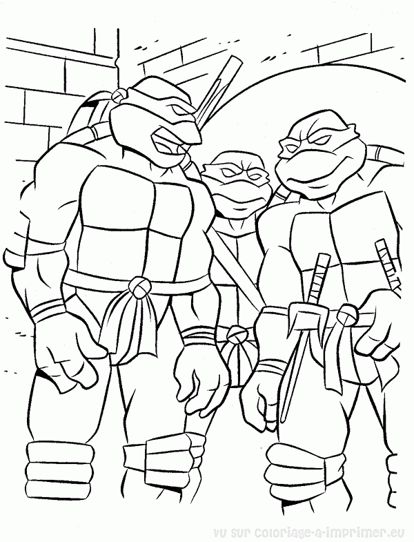 coloriage � dessiner tortue ninja nickelodeon