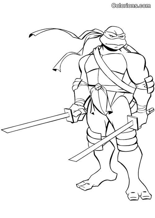 coloriage tortue ninja en ligne