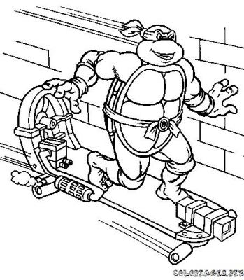 coloriage  dessiner tortue ninja en ligne gratuit