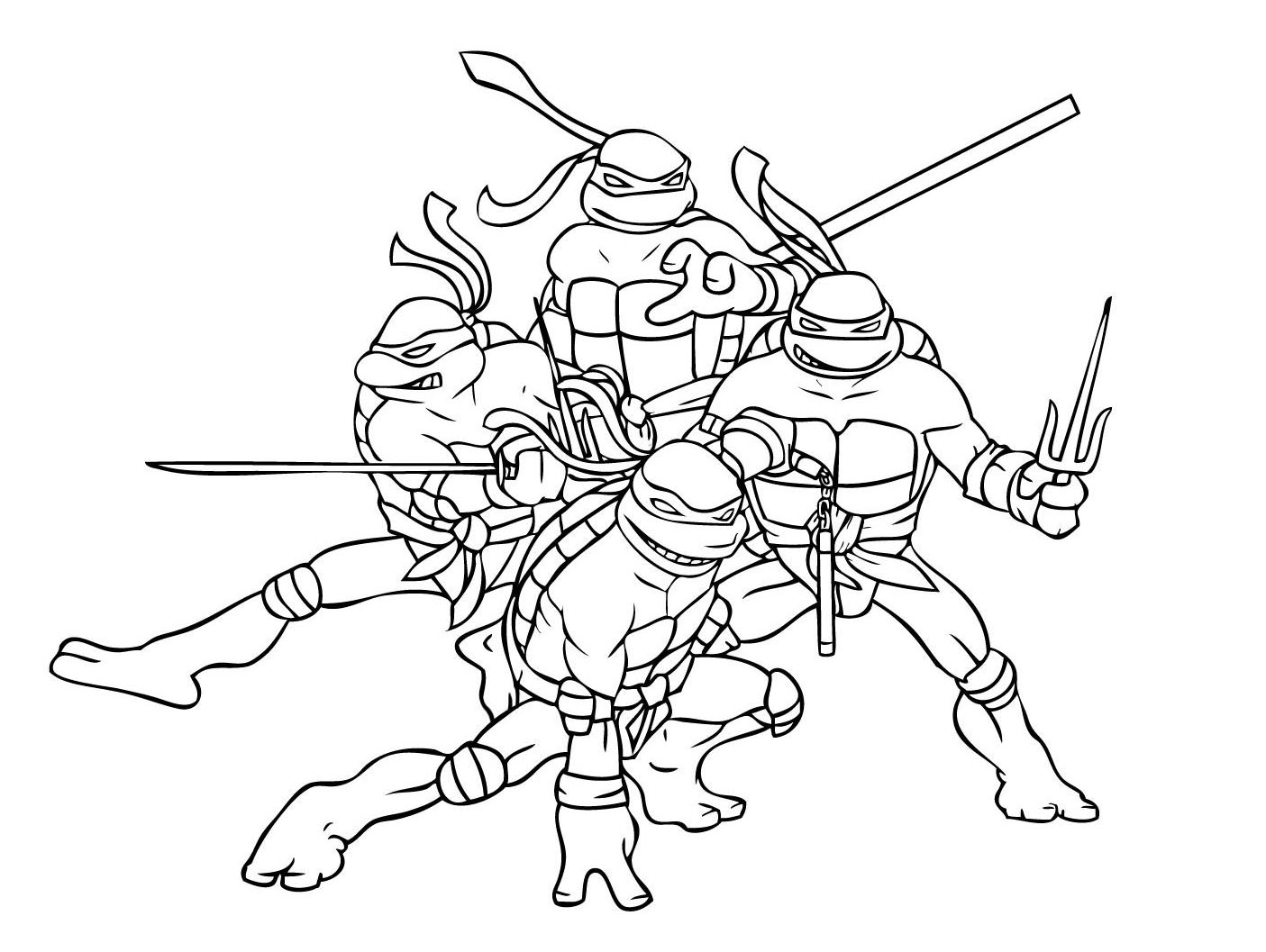 Coloriage204 coloriages tortues ninja