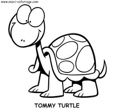 coloriage à dessiner mandala tortue à imprimer