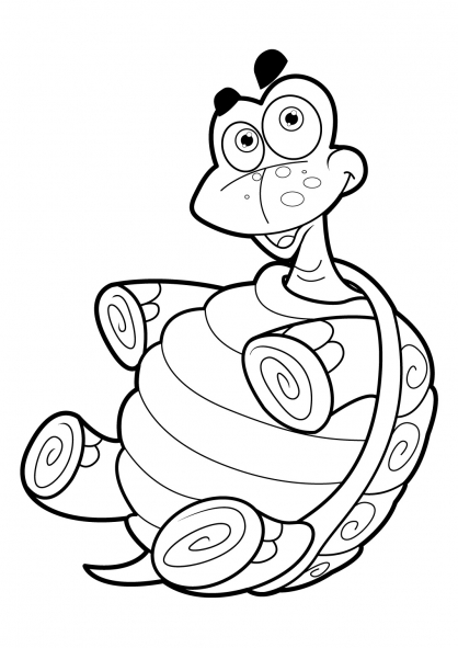 modele coloriage à dessiner tortue