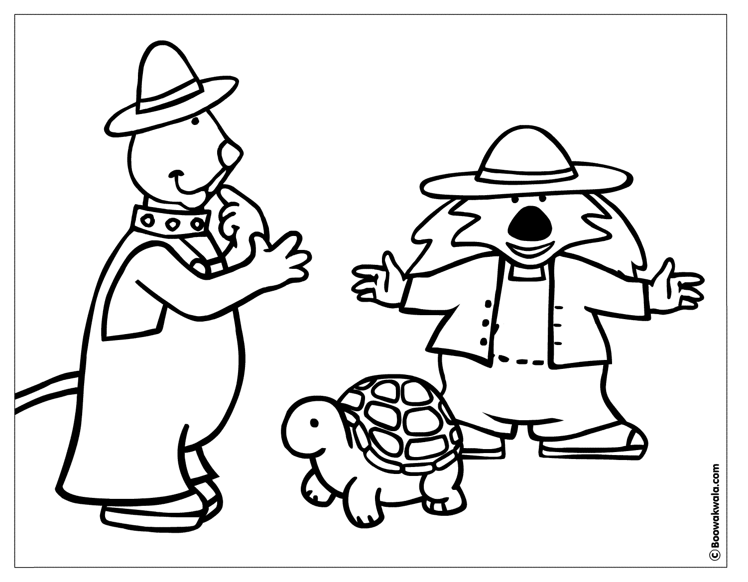 dessin à colorier tortue d'eau a imprimer